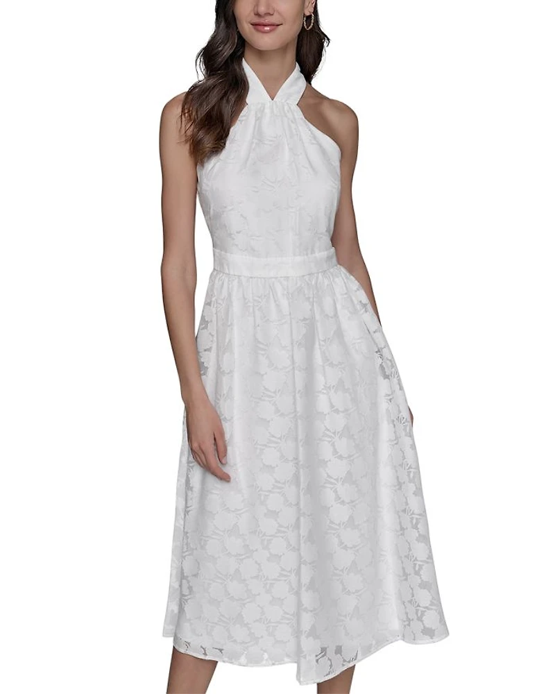 Floral Burnout Dress