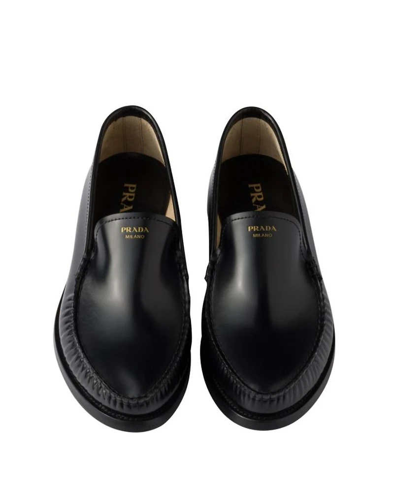 Women's Brushed Leather Loafers