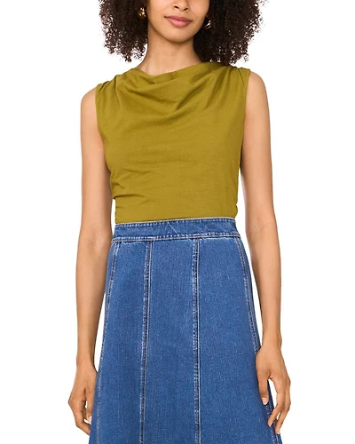 Boat Neck Ruched Top