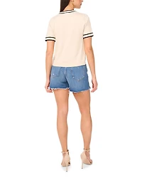 Short Sleeve Crewneck Sweater