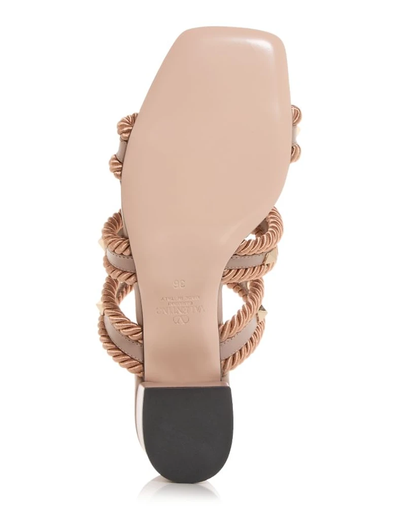 Women's Rockstud Embellished Slide Sandals