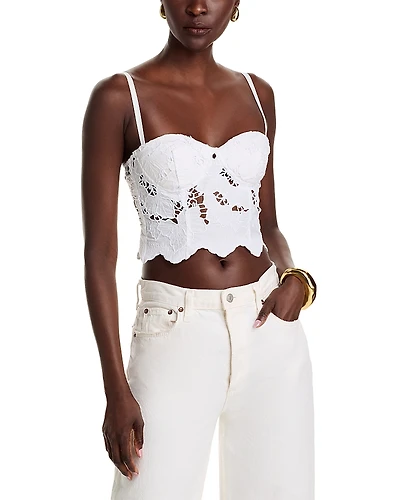 L'Agence Sonya Lace Bralette Corset Top