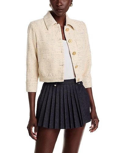 L'Agence Jia Crop 3/4 Sleeve Jacket