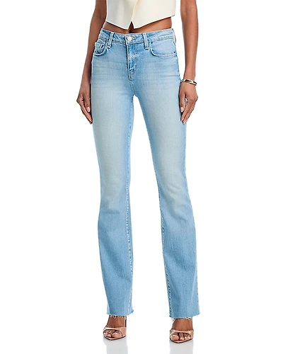 L'Agence Ruth Mid Rise Straight Jeans