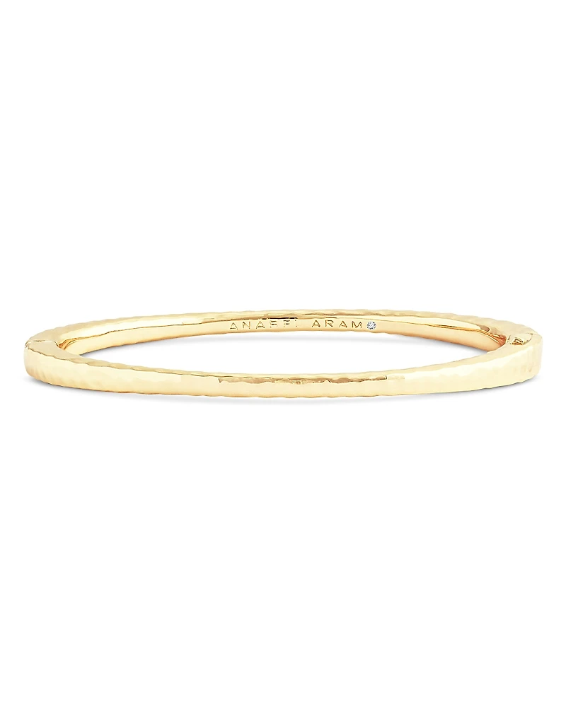 Anabel Aram Farrier 18K Yellow Gold Plated or Sterling Silver Thin Hinged Bracelet