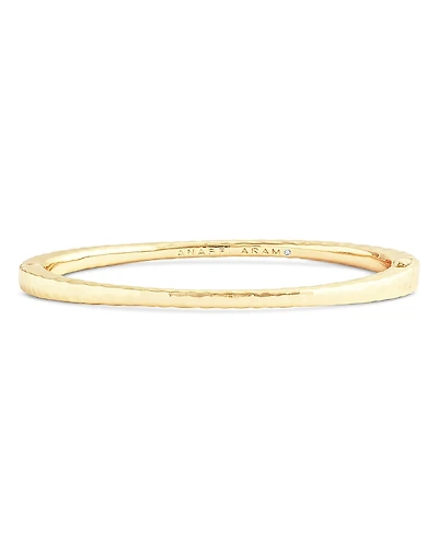 Anabel Aram Farrier 18K Yellow Gold Plated or Sterling Silver Thin Hinged Bracelet