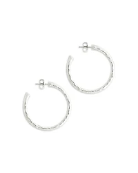 Farrier Sterling Silver Hoop Earrings, 1.5" diameter