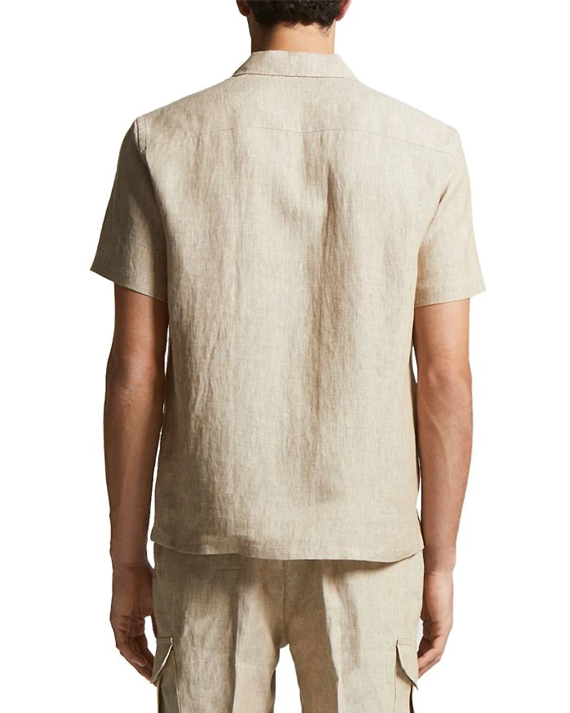 Linen Short Sleeve Camp Shirt