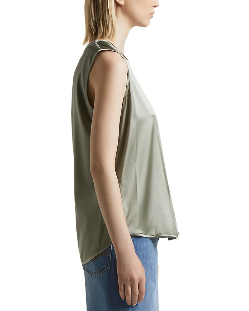 Silk Blend Round Neck Camisole