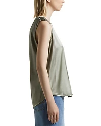 Silk Blend Round Neck Camisole