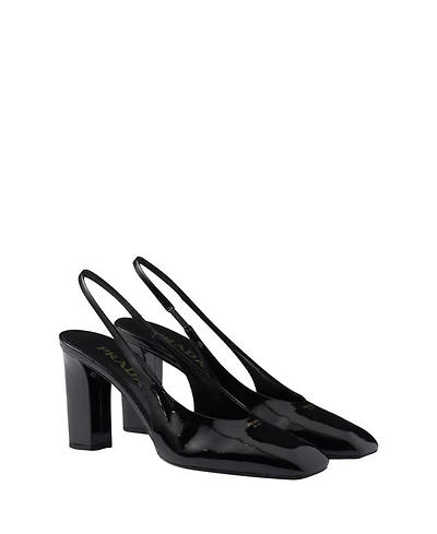 Women's Patent Leather Slingback Pumps