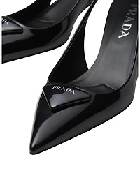 Women's Patent Leather Slingback Pumps
