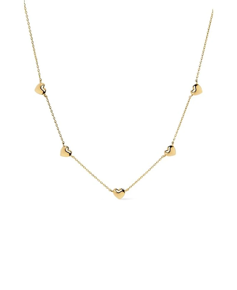 Lev Mini Station Heart Necklace