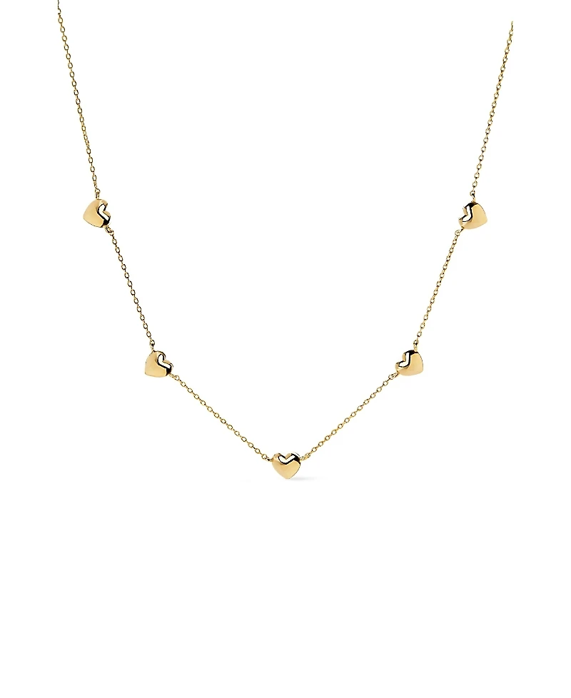 Ana Luisa Lev Mini Station Heart Necklace