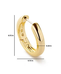 Giulia Medium Gold Hoop Earrings