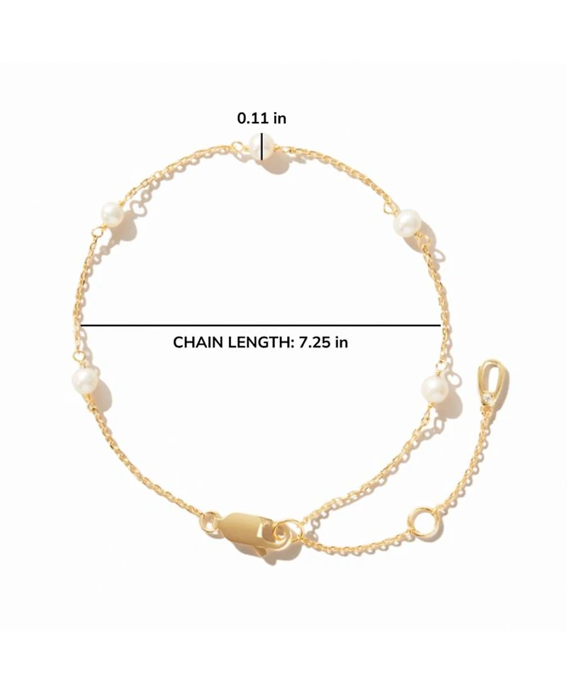 Adelie Pearl Station Bracelet