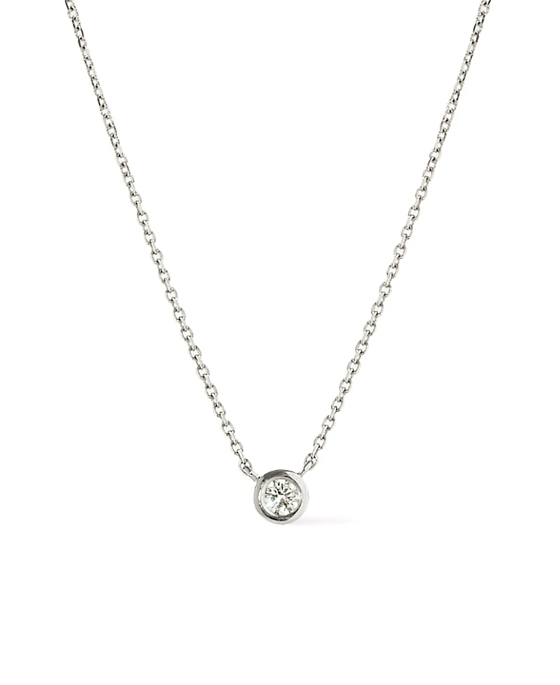 Ana Luisa Solid White Gold Lab Grown Diamond Necklace