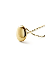 Gold Pendant Pebble Mini Necklace