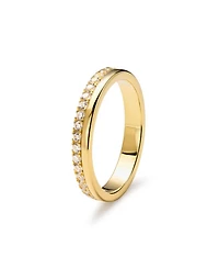 Gold Band Ring - Celine Double