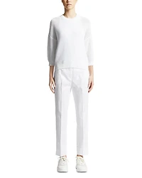 Open Knit 3/4 Sleeve Sweater