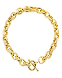 By Adina Eden Chunky Chain Link Toggle Bracelet