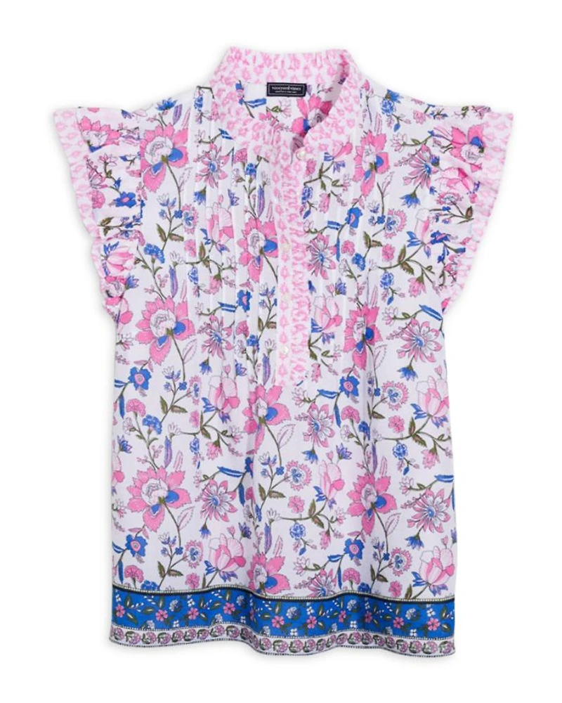 Thalia Flutter Sleeved Top