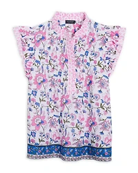 Thalia Flutter Sleeved Top