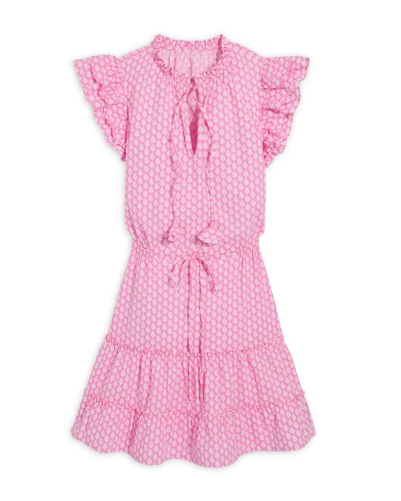 Ruffled Seersucker Dress