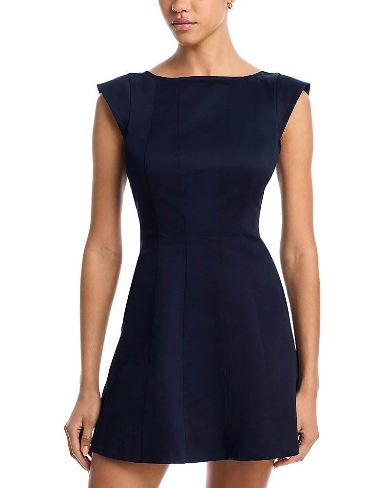 French Connection Multi Seam Sateen Mini Dress