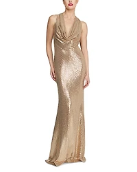 Halston Milana Disco Jersey Gown