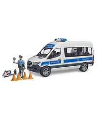 Bruder 1/16 Mb Sprinter Police Emergency Vehicle with Light & Sound Module - Ages 4+ Years