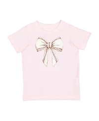 Sweet Wink Girls' Baseball Bow Short Sleeve T-Shirt - Baby, Little Kid