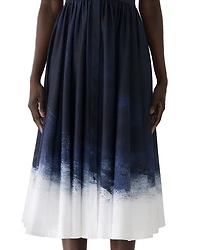 Brushed Canvas Printed Dress