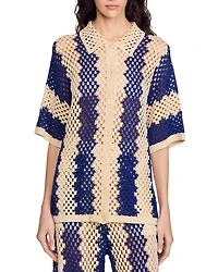 Palmas Collared Cardigan Sweater