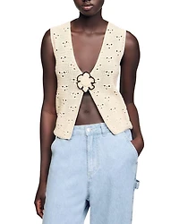 Nouck Crochet V Neck Sweater