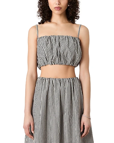 French Connection Gingham Crop Top