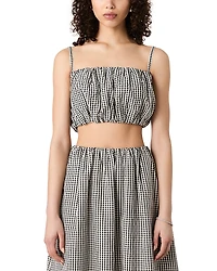 French Connection Gingham Crop Top