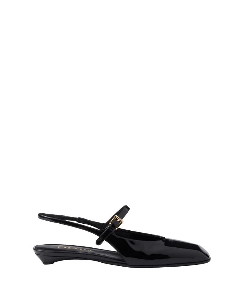 Women's Patent Leather Slingback Ballerinas