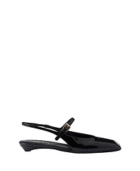 Women's Patent Leather Slingback Ballerinas
