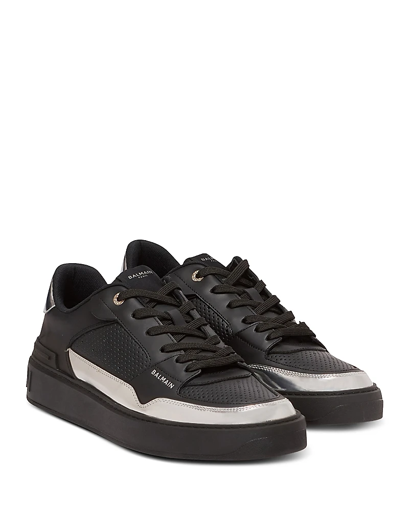 Balmain Men's B-Court Flip Lace Up Sneakers