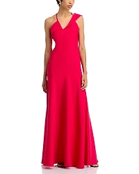 Black Halo Nairobi Asymmetric Gown