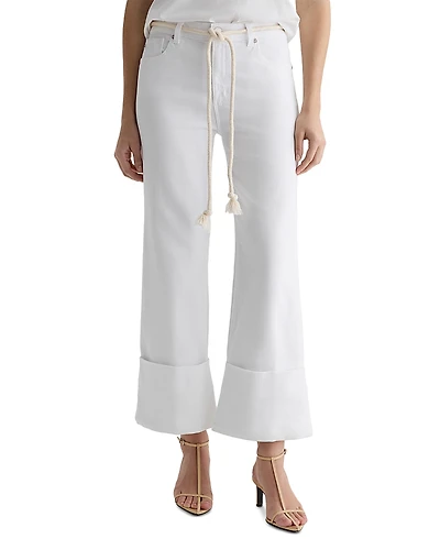 Ag Saige Wide Leg Crop Jeans with Cuff
