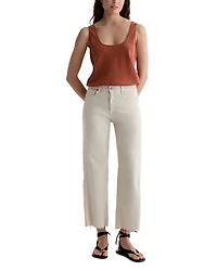 Saige Wide Leg Crop Jeans Opal Stone