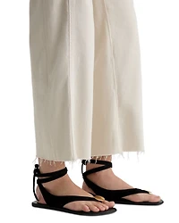 Saige Wide Leg Crop Jeans Opal Stone