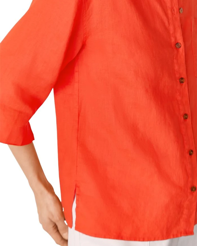 Grandad Linen Shirt