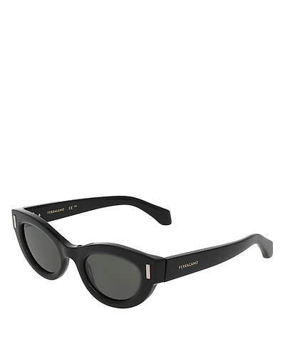 Ferragamo Rivet Cat Eye Sunglasses, 49mm