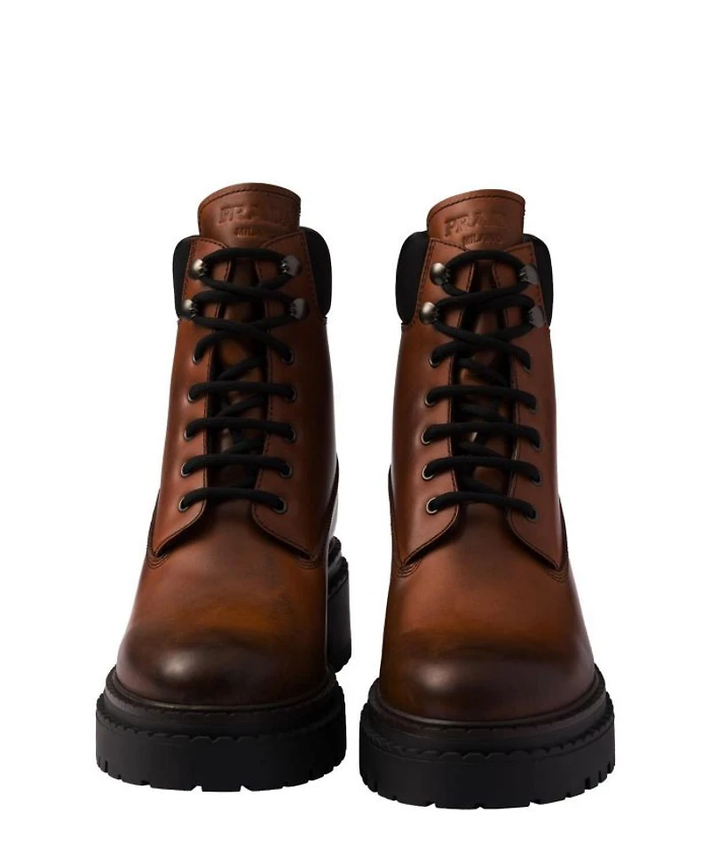 Women's Leather and Re-Nylon Booties