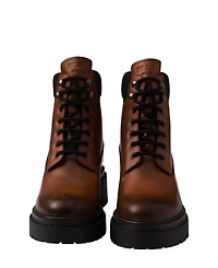 Women's Leather and Re-Nylon Booties