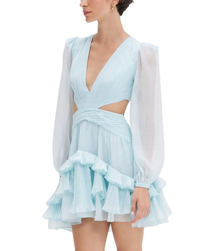 Silk Plisse Essence Dress