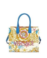 Versace Underwater Barocco La Medusa Small Tote Bag